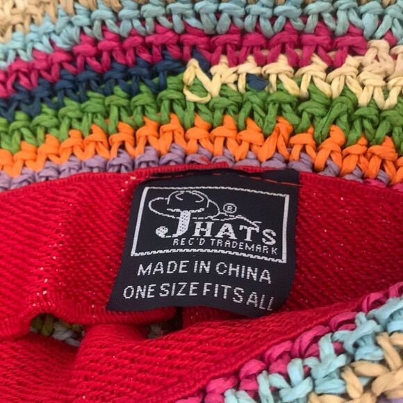 Multicolor Straw Hat   - Picture 4 of 4